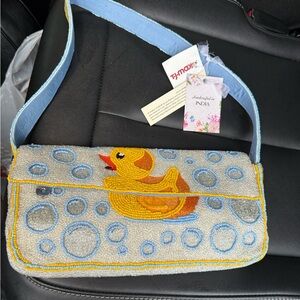 Duck Beaded Shoulder Bag